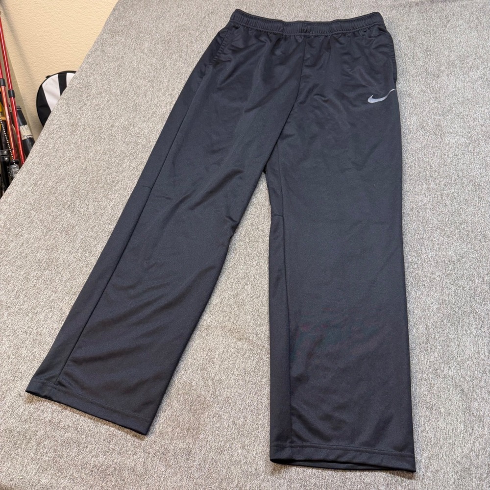Nike Mens Dri-FIT Training Pants Black Straight Leg XL 927388-010